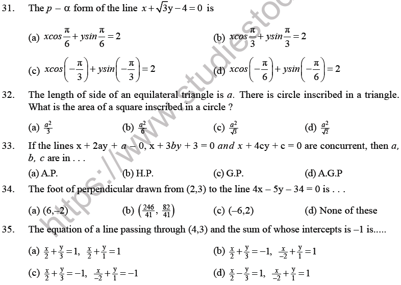 jee standard 0 mathematics straight lines students byjus